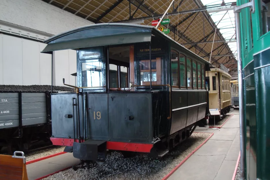 Liège motorvogn 19 i Musée des Transports en Commun (2010)