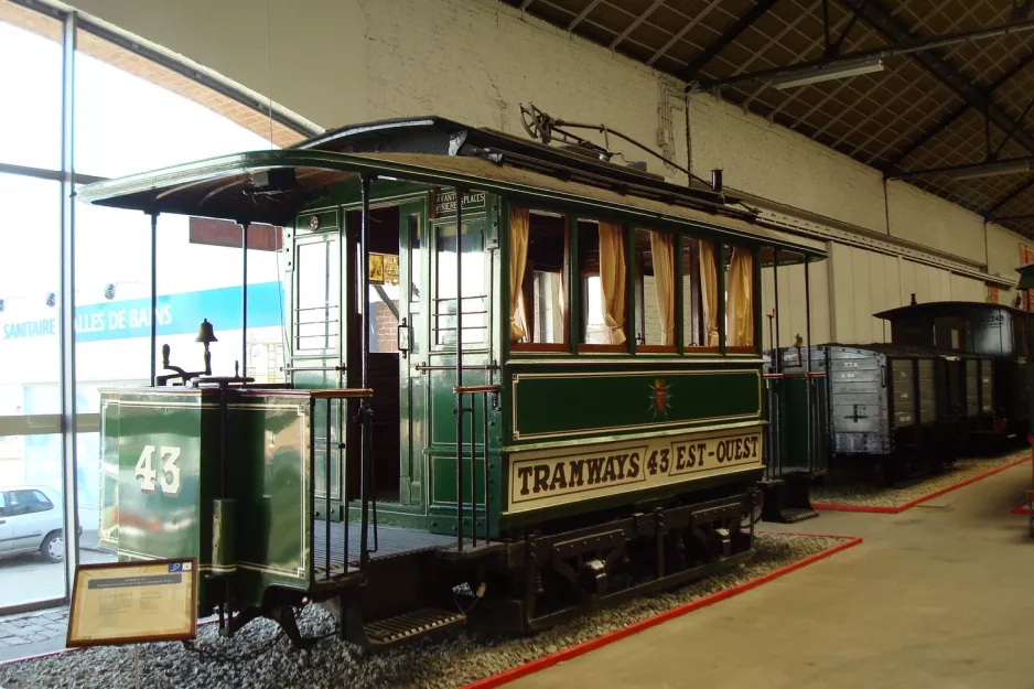 Liège motorvogn 43 i Musée des Transports en Commun (2010)