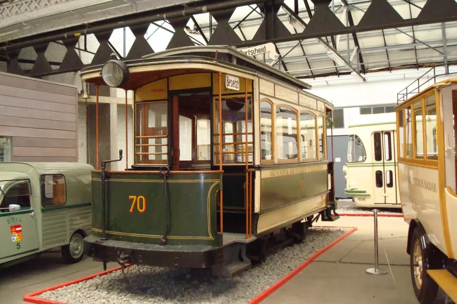 Liège motorvogn 70 i Musée des Transports en Commun (2010)