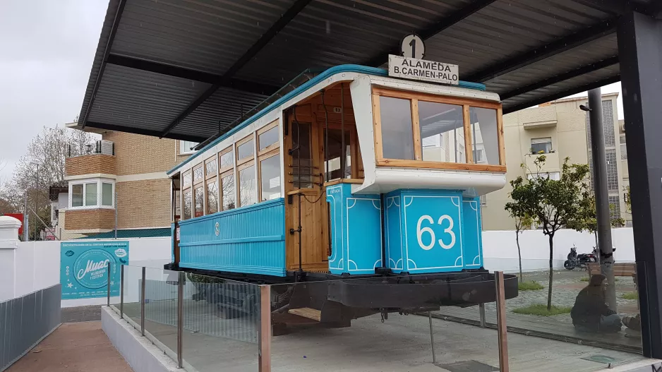 Málaga motorvogn 63 ved Av. Juan Sebastián Elcano 133 (2018)