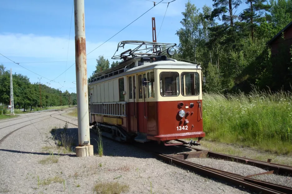 Malmköping arbejdsvogn 1342 ved Museispårvägen (2009)