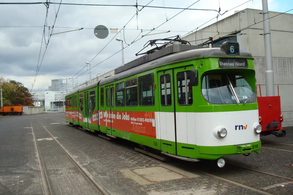 Mannheim ledvogn 518 ved Möhlstr. (2009)