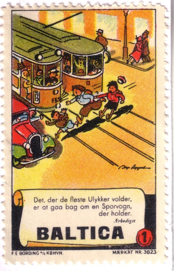 Papmærke: Ærbødigst BALTICA
(1933)