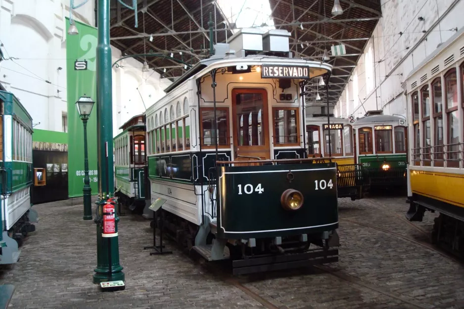 Porto motorvogn 104 i Museu do Carro Eléctrico (2008)