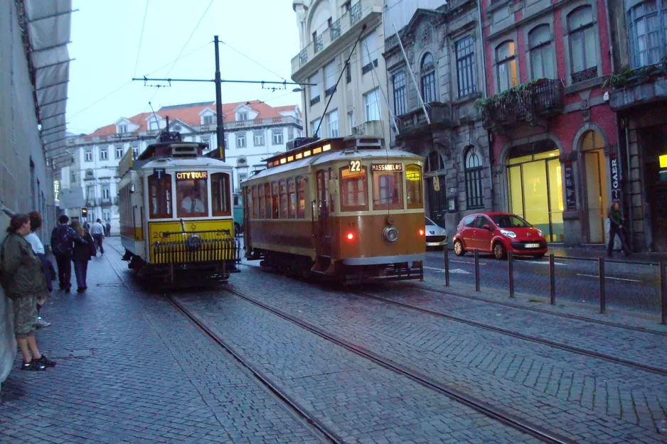 Porto Tram City Tour med motorvogn 203 på Rua de Augusto Rosa (2008)