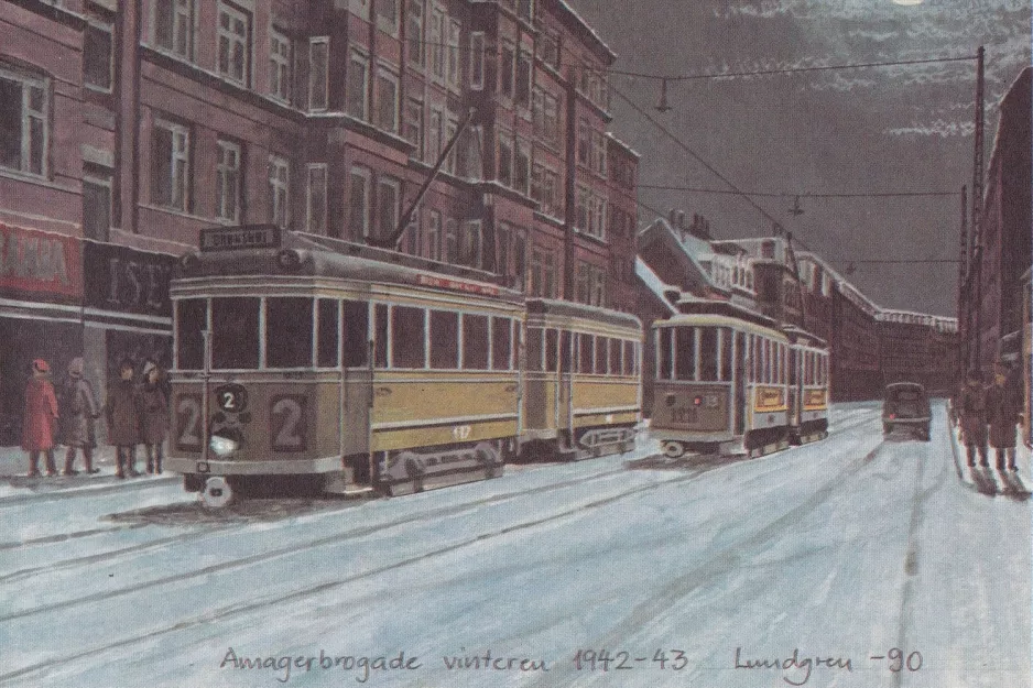 Postkort: Amagerbrogade, vinteren 1942-1943
(1942-1943)