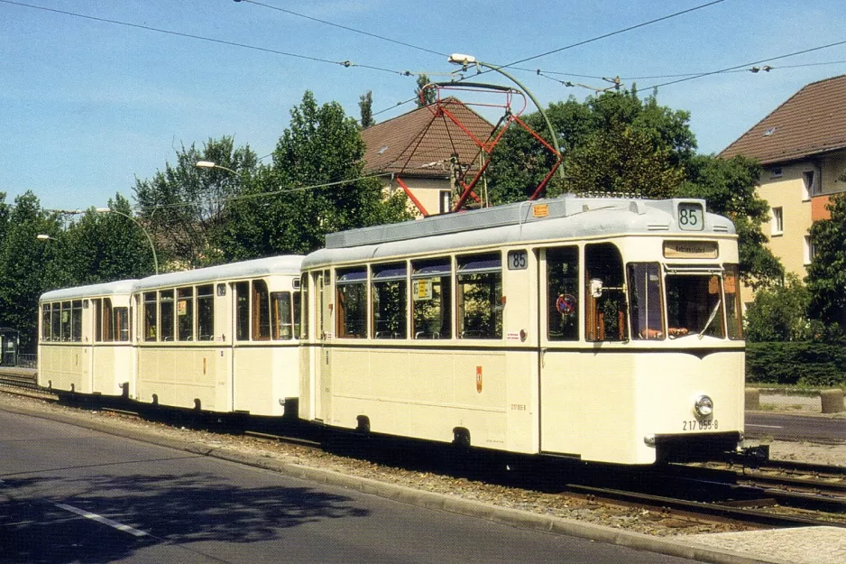 Postkort: Berlin motorvogn 217 055-8	 nær Alfred-Kowalke-Str. (2003)