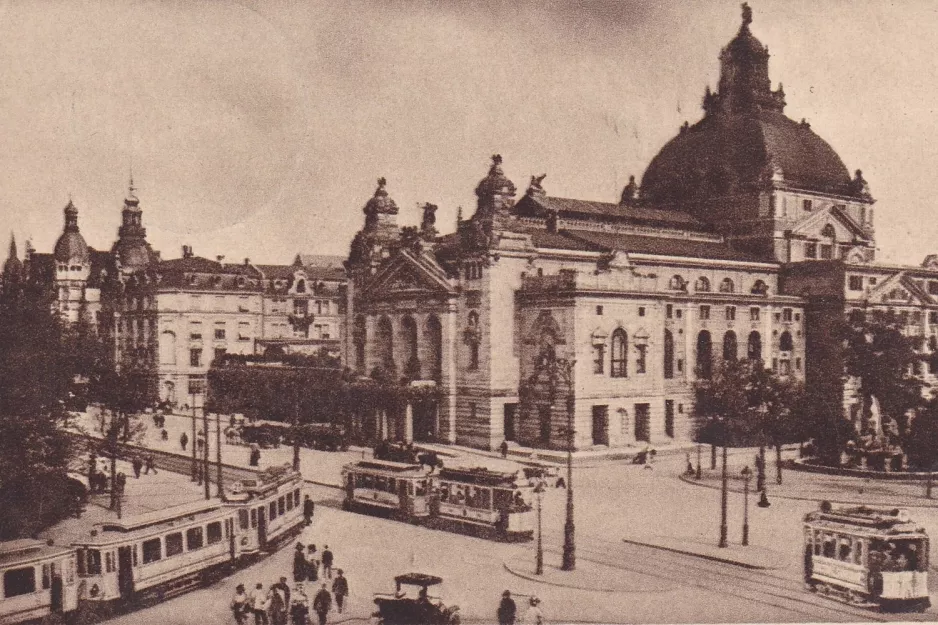 Postkort: Frankfurt a. M, Schauspielhaus (1908)