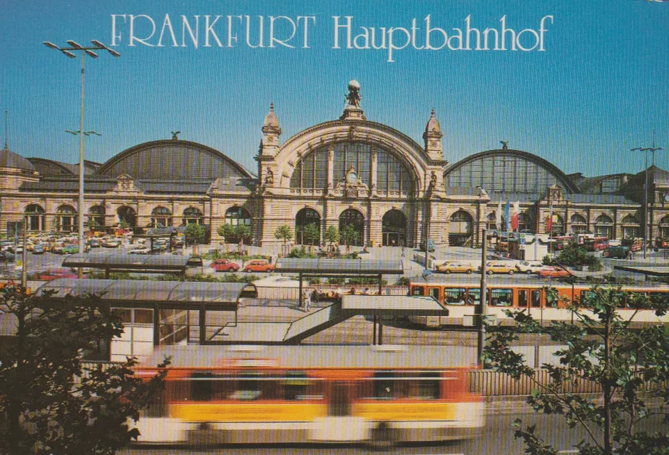 Postkort: Frankfurt am Main ved Hauptbahnhof (1983)