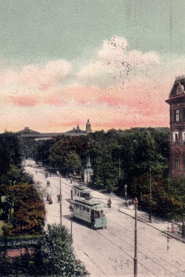 Postkort: Gøteborg på Victoriagatan (1900)