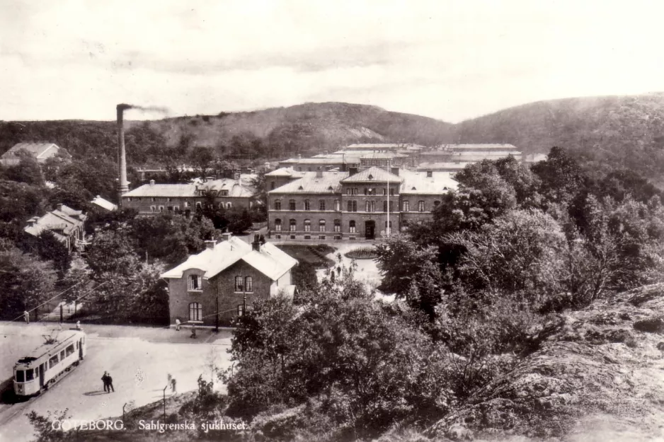 Postkort: Gøteborg ved Sahlgrenska (1925-1929)