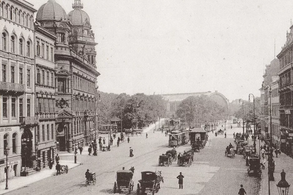 Postkort: Hamborg nær Stephansplatz (1900)