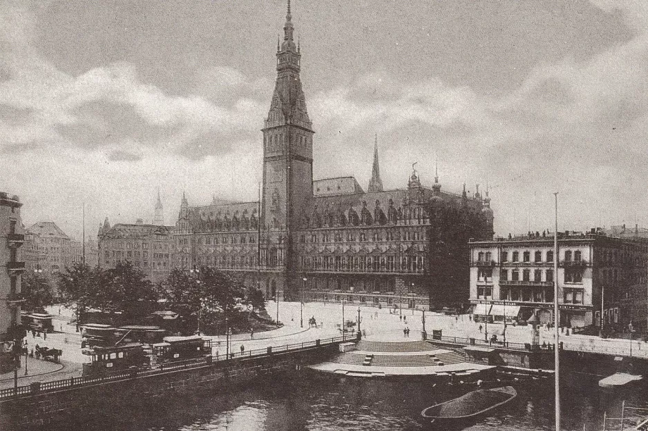 Postkort: Hamburg - Rathaus (1895)