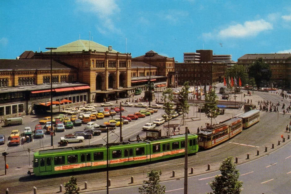 Postkort: Hannover på Ernst-August-Platz (Hauptbahnhof) (1983)