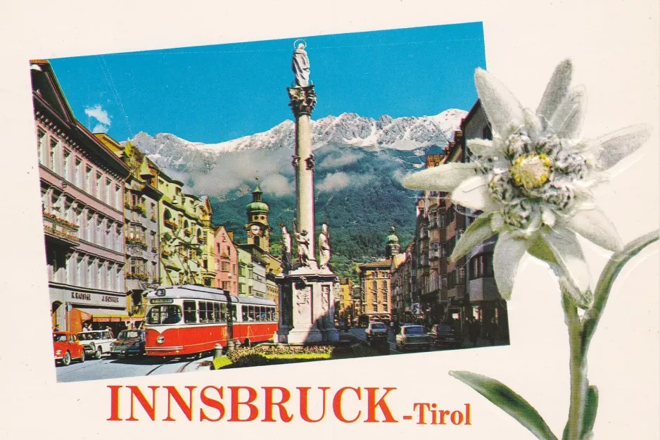 Postkort: Innsbruck sporvognslinje 3  (1964)