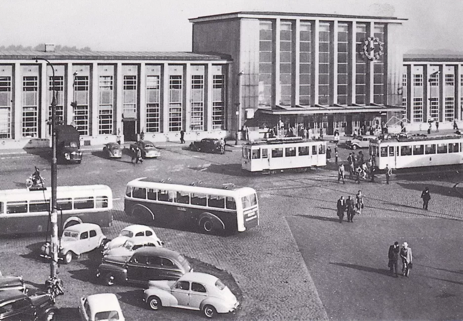 Postkort: Mons ved Gare (1950)