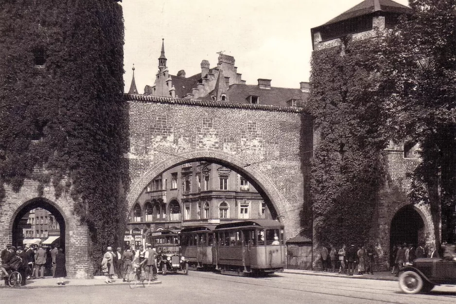 Postkort: München nær Sendlinger Tor (1930)