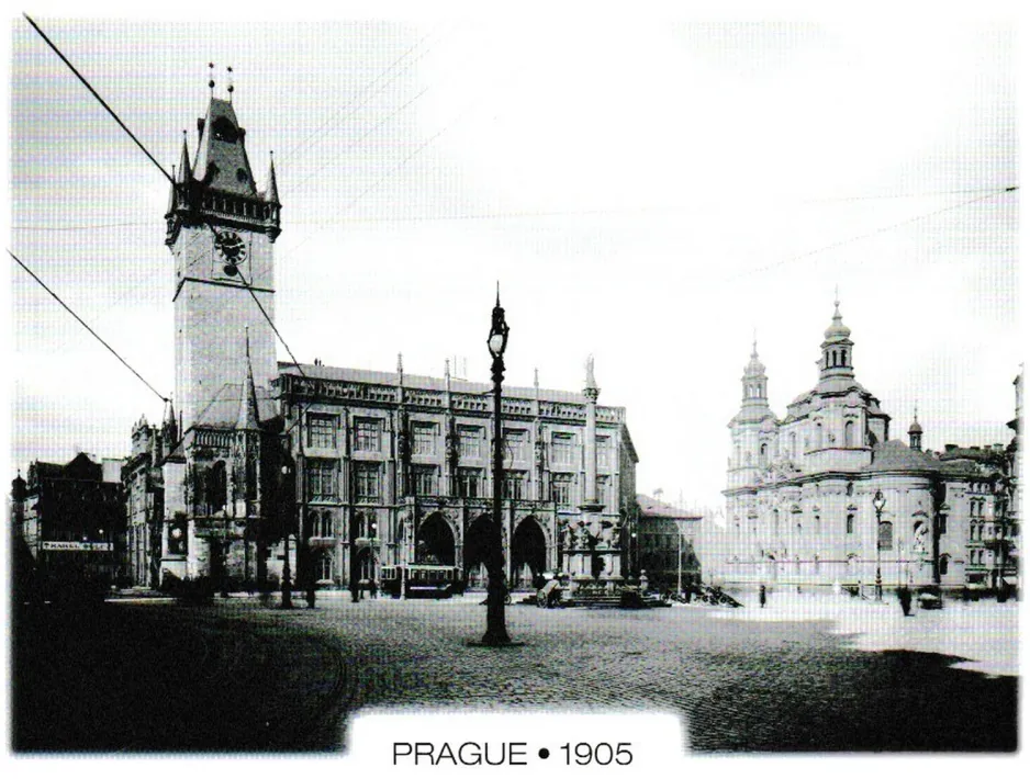 Postkort: Prague, Staroměstská radnice
 (1905)