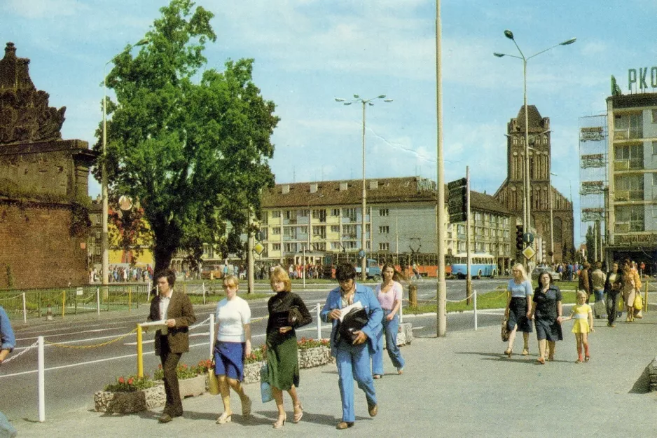 Postkort: Stettin tæt på Brama Portowa (1976)