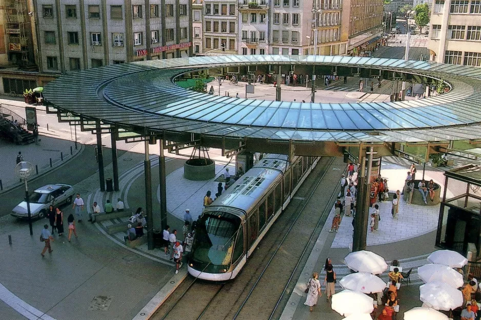 Postkort: Strasbourg på Place de l'Homme de Fer (1995)