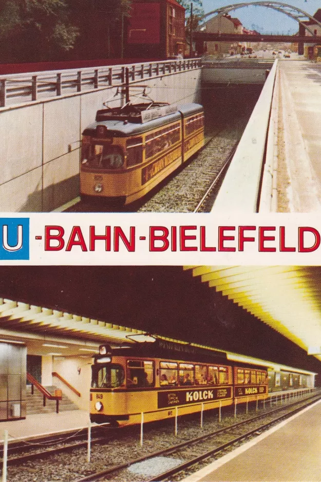 Postkort: U-Bahn-Bielefeld (1980)