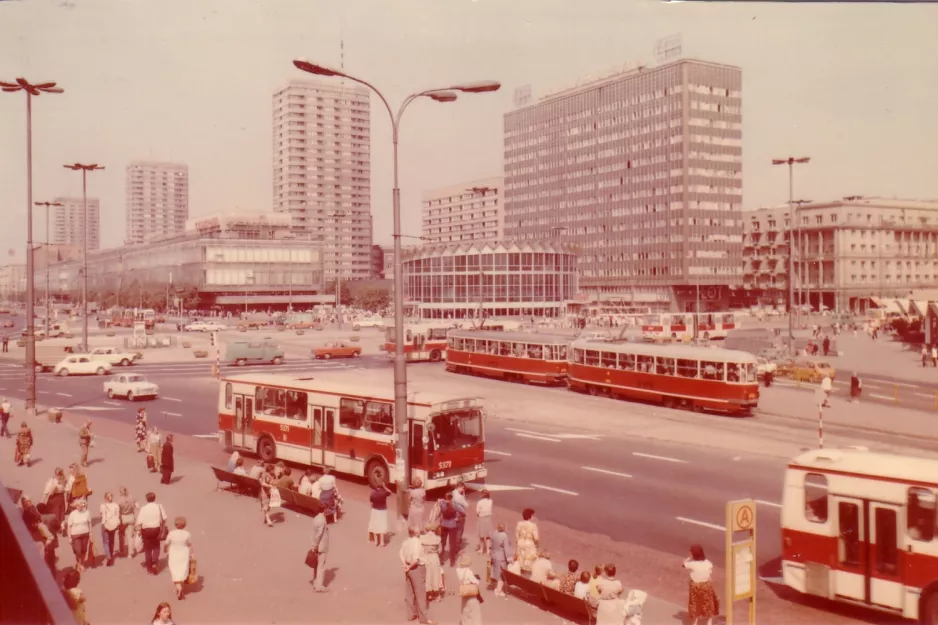 Postkort: Warszawa på Rondo Romana Dmowskiego (1983)