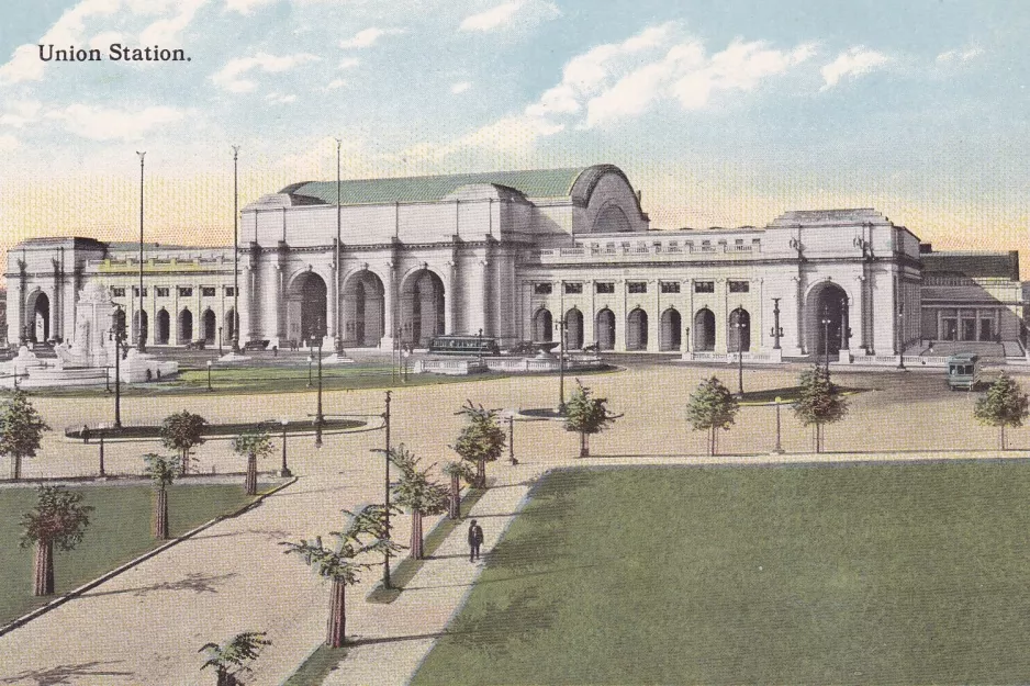 Postkort: Washington D.C. nær Union Station (1889)