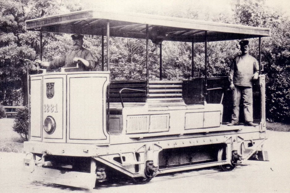 Postkort: Wien arbejdsvogn MD 2881 ved Aßmayergasse (1920)