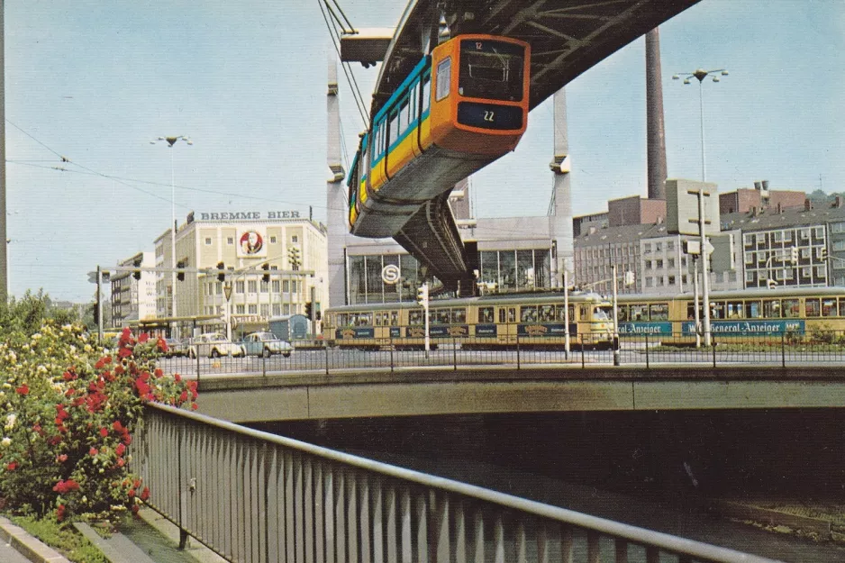 Postkort: Wuppertal på Alter Markt (1973)