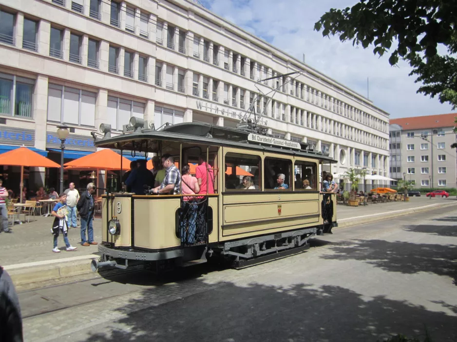 Potsdam Themenfahrten med museumsvogn 9 ved Platz der Einheit/Nord (2014)