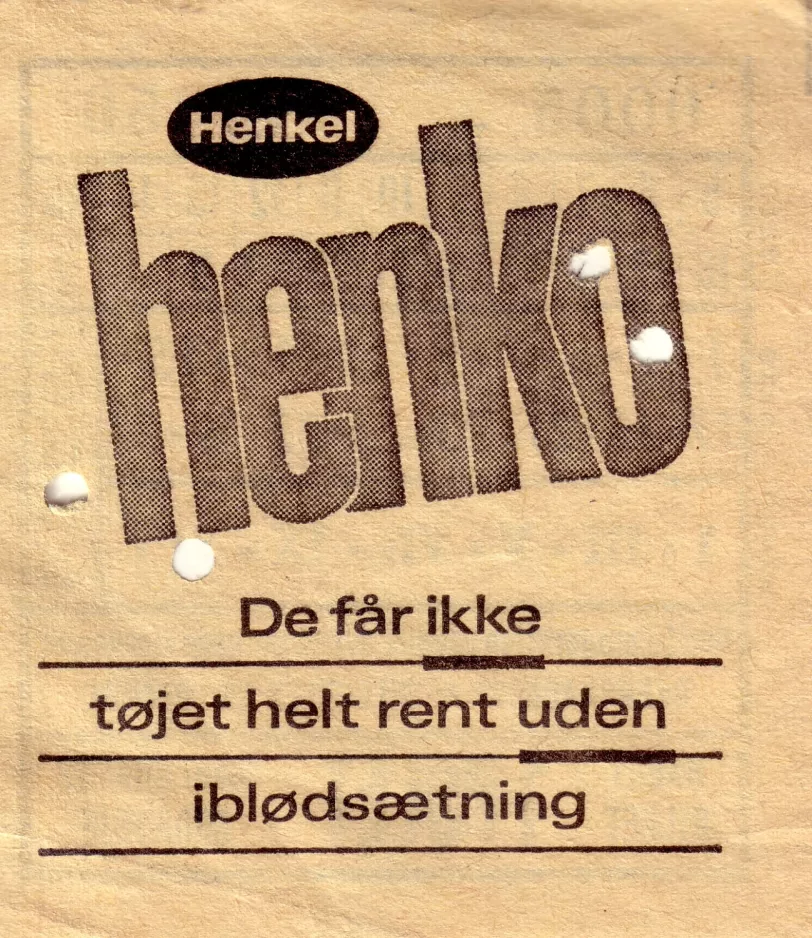 Rabatbillet: De får ikke tøjet helt rent uden iblødsætning
 (1965-1968)