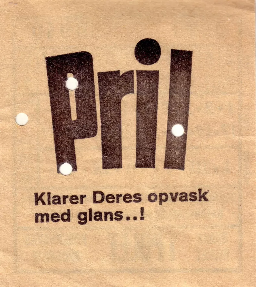 Rabatbillet: Pril Klarer Deres opvask
 (1965-1968)