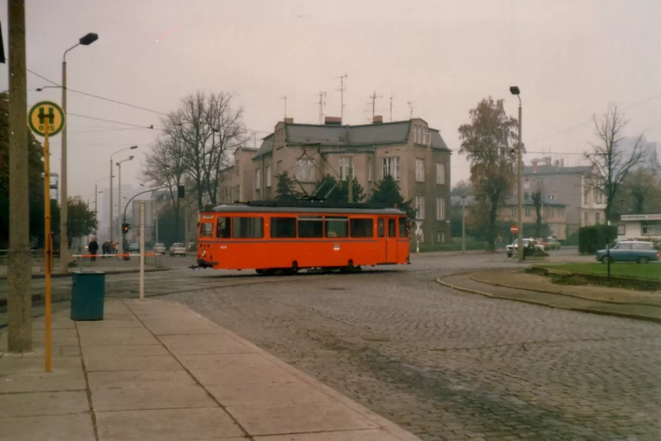 Rostock arbejdsvogn 47 foran Hauptbahnhof (1987)