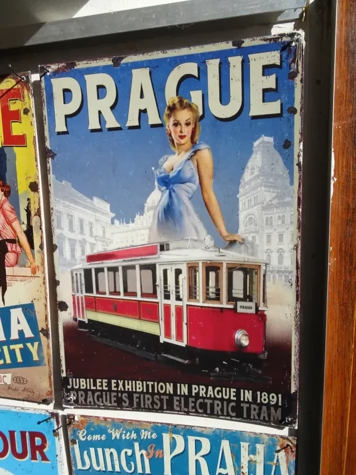 Skilt: Jubilee exhibition in Prague in 1891
 (2024)