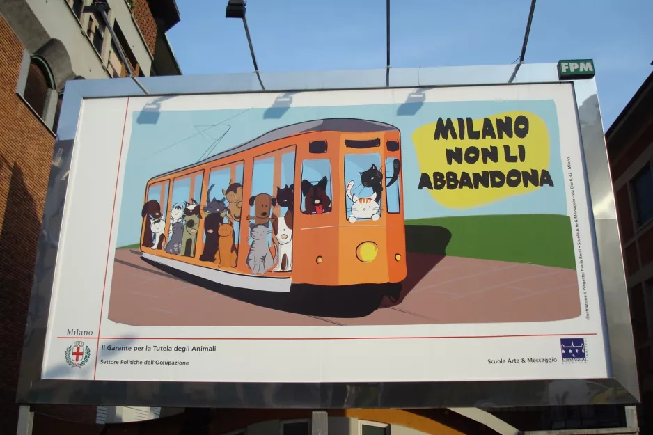 Skilt: Milano nær Via Schiaparelli Via P.Te Seveso (2009)