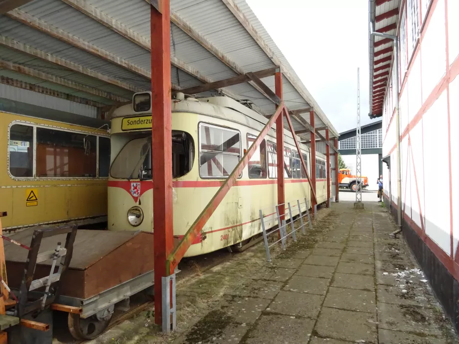 Skjoldenæsholm ledvogn 2401 ved Valby Gamle Remise (2021)