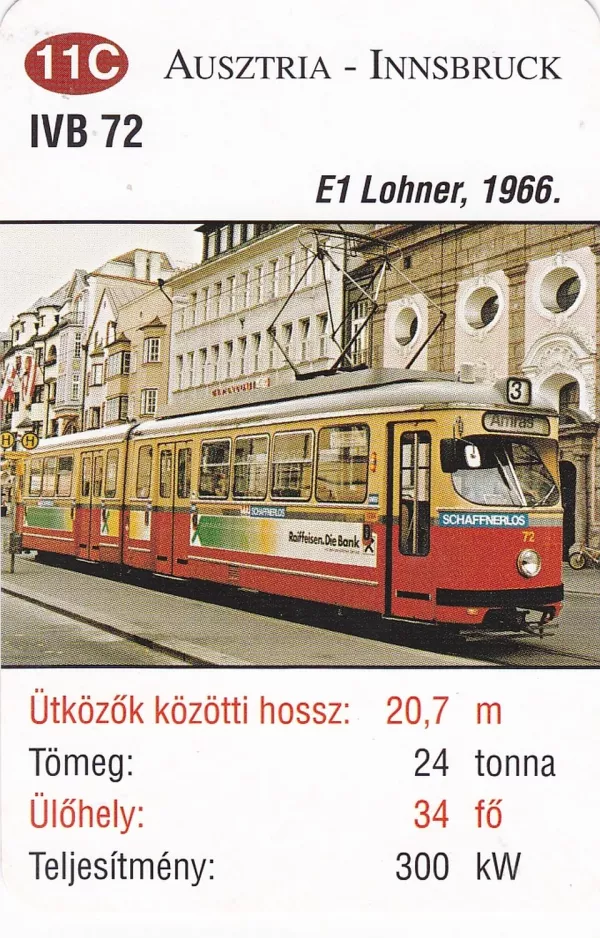 Spillekort: 11C Ausztria - Innsbruck
(2014)