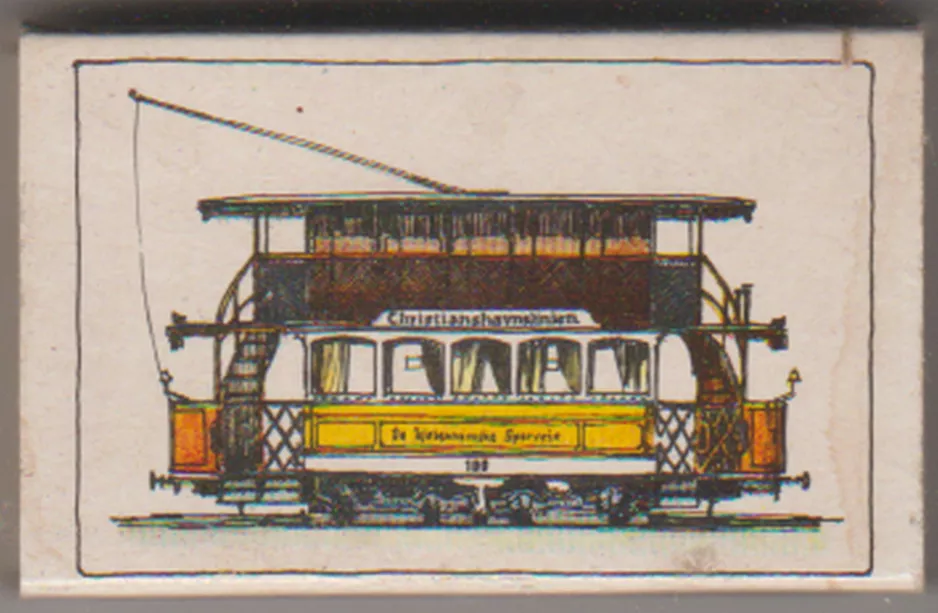 Tændstikæske: København motorvogn 100 (1978)