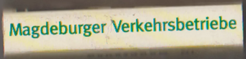 Tændstikæske: Magdeburg, siden (1999)