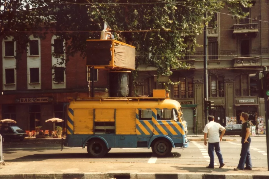 Torino tårnvogn tæt på Rondo Rivella (1982)