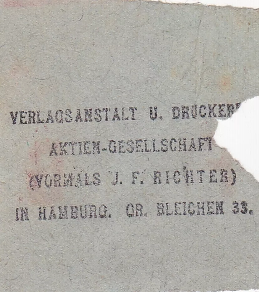 Voksenbillet: Bagsiden F G
 (1920)