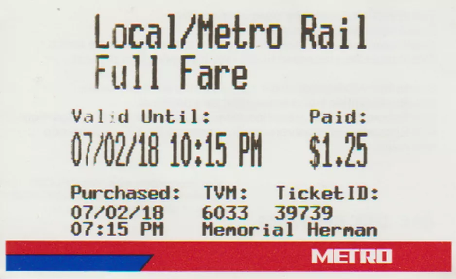 Voksenbillet: Forsiden Lokal/Metro Rai
(2018)