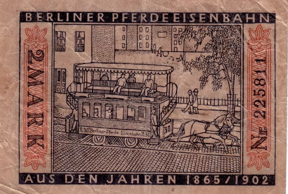 Voksenbillet til Berliner Verkehrsbetriebe (BVG), bagsiden (1922)