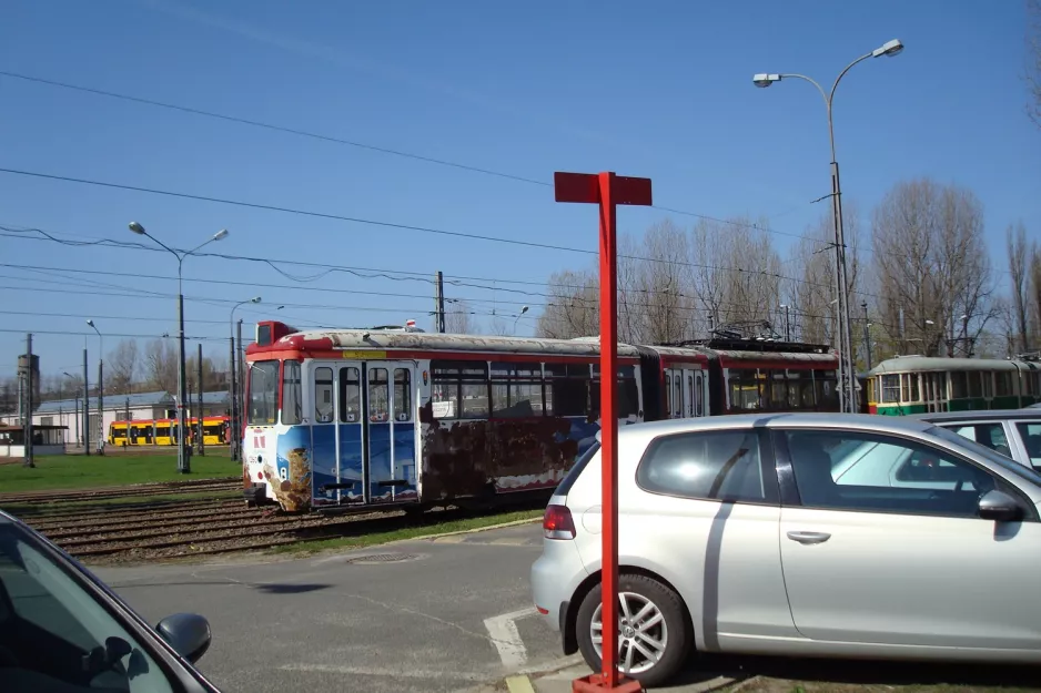 Warszawa museumsvogn 205 ved Transportimplementeringsanlæg (2011)