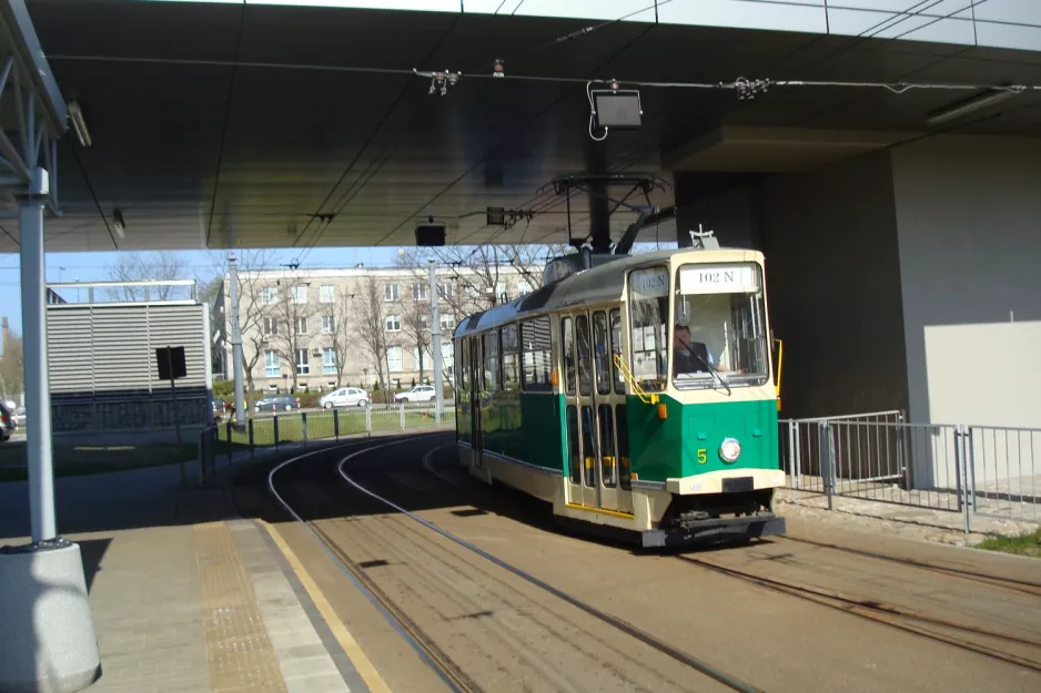 Warszawa museumsvogn 5, forsiden Metro Młociny (2011)