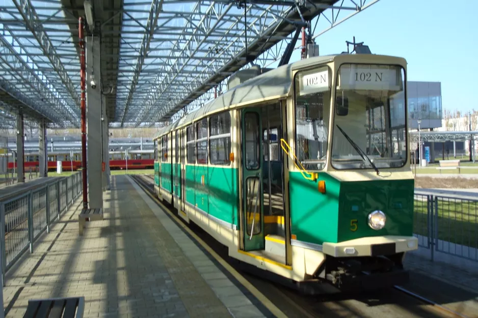 Warszawa museumsvogn 5 ved Metro Młociny (2011)