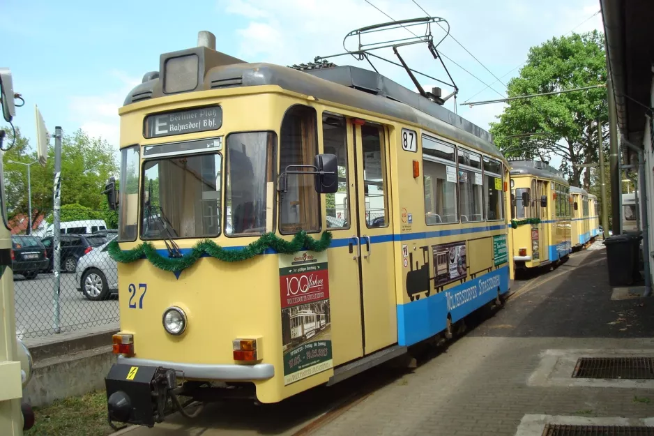 Woltersdorf motorvogn 27 ved Woltersdorfer Straßenbahn (2013)