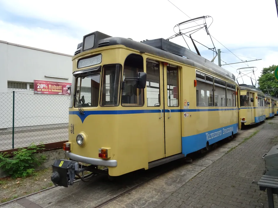 Woltersdorf motorvogn 31 ved Woltersdorfer Straßenbahn (2024)