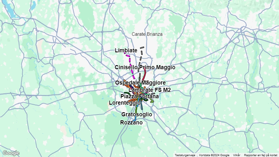 Azienda Trasporti Milanesi (ATM) linjekort