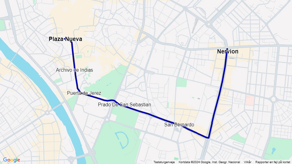 Transportes Urbanos de Sevilla, Sociedad Anónima Municipal (TUSSAM) linjekort